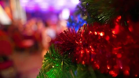 New Year's decorations on the Christmas tree Stock Footage 323456673