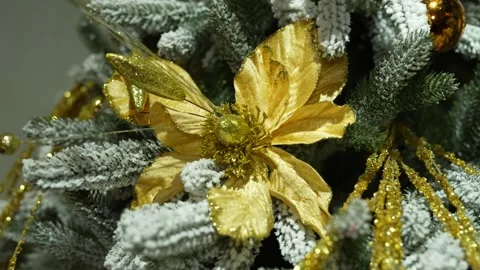 New Year's decorations on the Christmas tree Stock Footage 324166387