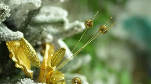 New Year's decorations on the Christmas tree Stock Footage 324167493