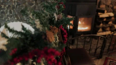 New Years decorations for the room Stock Footage 329090979