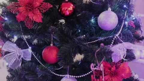 New Years decorations for the room Stock Footage 329090983