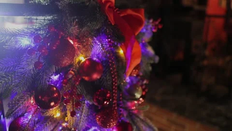 New Years decorations for the room Stock Footage 329090986