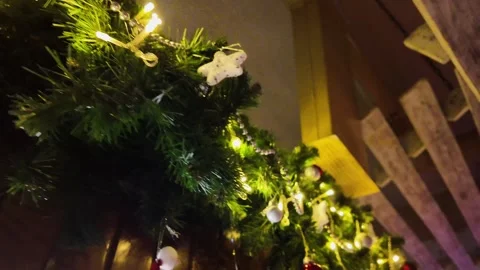 New Years decorations for the room Stock Footage 329091405