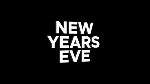 New years eve 3D text looped animation word on super discount offer Видео 313665027
