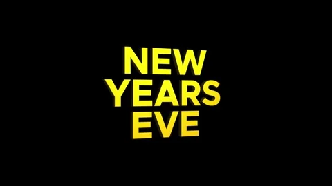 New years eve 3D text looped animation word on super discount offer Stock Footage 313665063