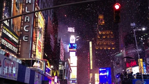 New Year's eve countdown on smartphone Times Square New York City Stock Footage 203983208