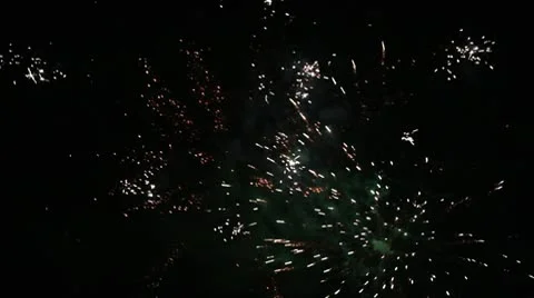 New Year's fireworks Stock Footage 10593671