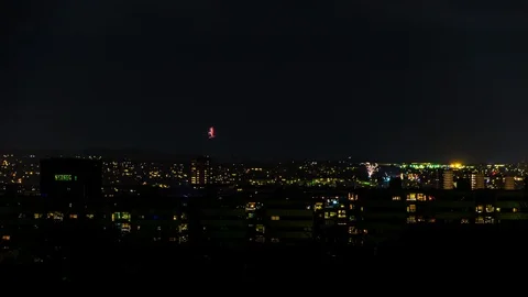 New Years Fireworks 스톡 동영상 91508732