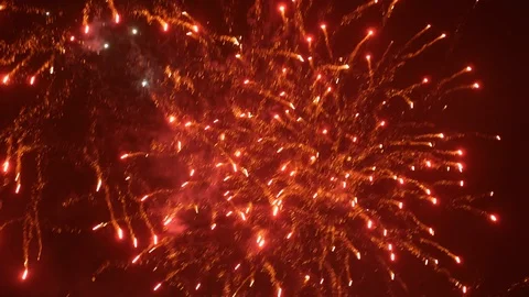New Year's fireworks Stock Footage 105362051