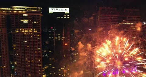 New year's Fireworks Stock-Footage 144908770