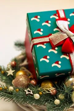 New Year's gift Stock Photos