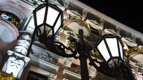 New Year's lighting of the city Video stock 80945714