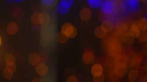 New Year's lights, blurred motion Stock Footage 143325861