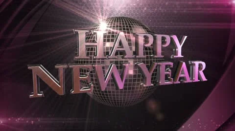New Years Loop Background Stock Footage 15620339
