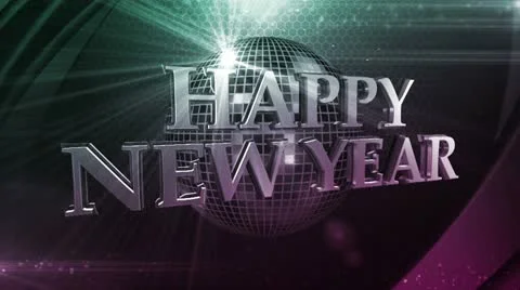 New Years Loop Background Stock Footage 15634693