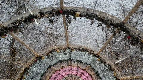 New Year's, luminous arch Stock Footage 122465345