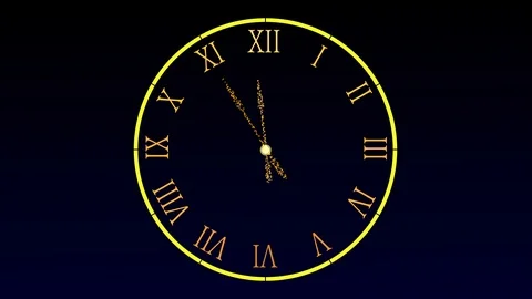 New year's midnight animation Stock Footage 120021247