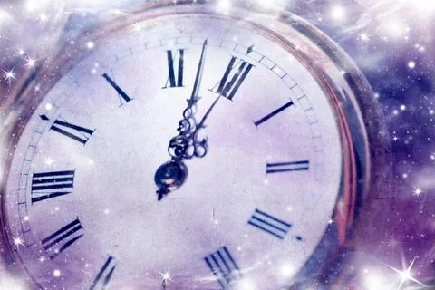 New year's at midnight Stock Illustration