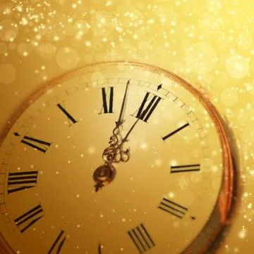 New year's at midnight Stock Illustration