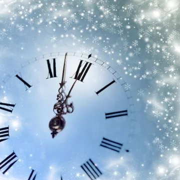 New year's at midnight 스톡 일러스트
