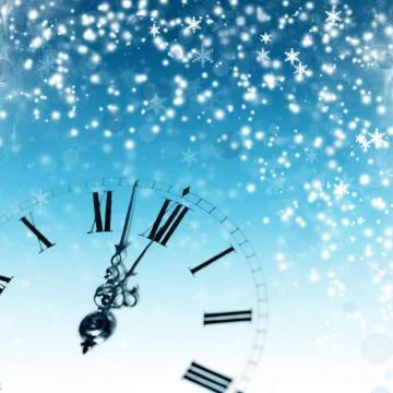 New year's at midnight Illustrazione stock