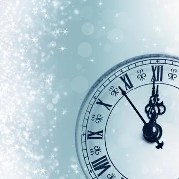 New year's at midnight Stock Illustration