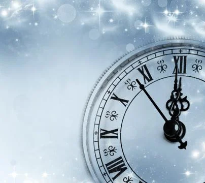New year's at midnight Stock Illustration