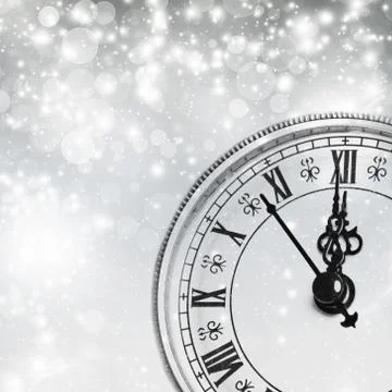 New year's at midnight 스톡 일러스트