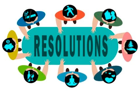 New Years Resolution Stock Illustration