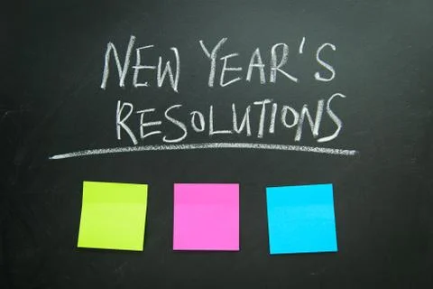 New Year's resolutions 스톡 사진