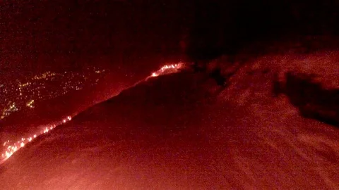 New Years Ski Torch Light Parade at Jackson Hole Stock Footage 75193787