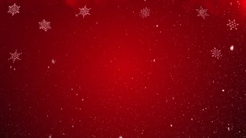 New Year's Snow On A Red Background Stock-Footage 295878310