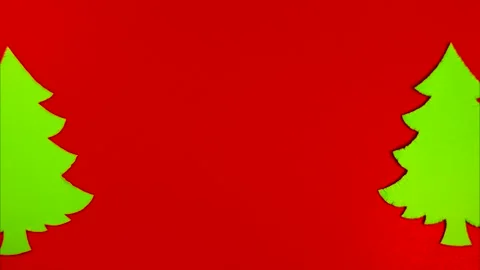 New Year's stop motion roller. New Year's content 2021 on red background. Video stock 143105560