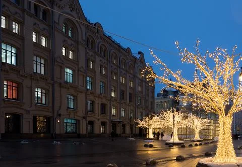 New year's street Stock Photos