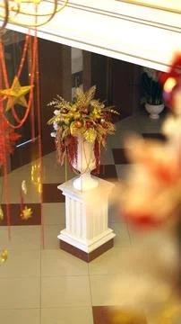 New Year's style. Interior elements. Foto stock