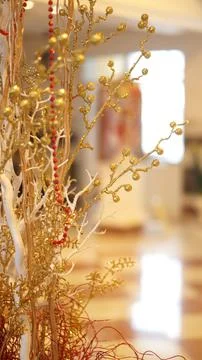 New Year's style. Interior elements. Stock-Fotos