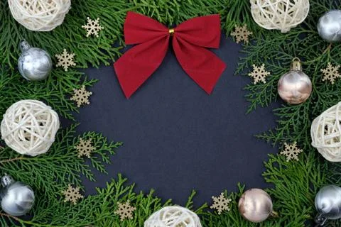 New Year's theme frame Stock Photos