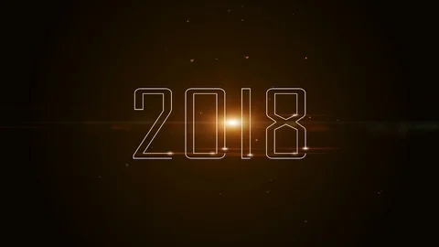 New Year's video background 2018 Stock Footage 81205137