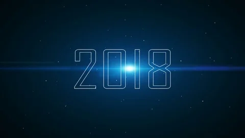 New Year's video background 2018. Stock Footage 81205166