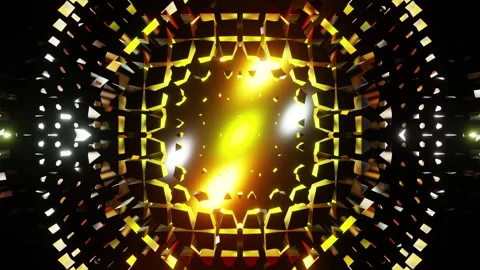 New yellow Glare Equalizer disco ball VJ loop for music party background0001 Stock Footage 343549501