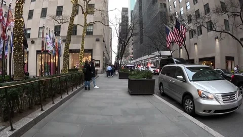 New York 4K Hyperlapse - NYC rockefeller center Stock Footage 238651019