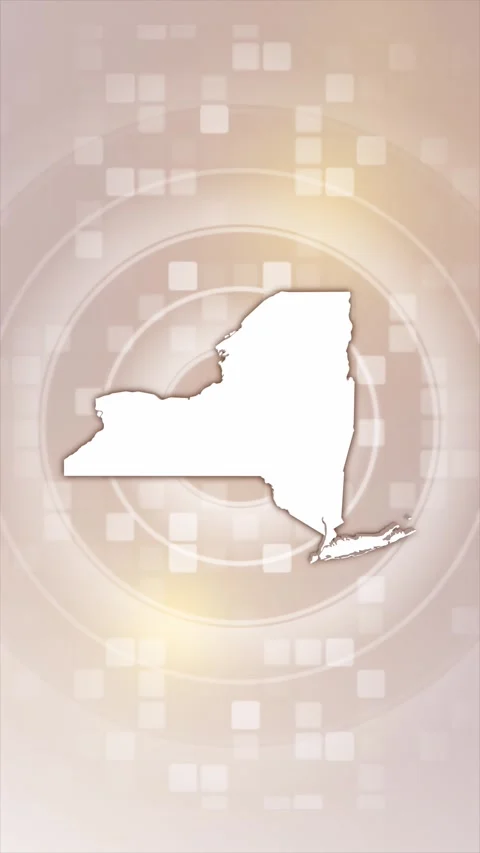 New York Animated Map Vídeo Stock 276082521