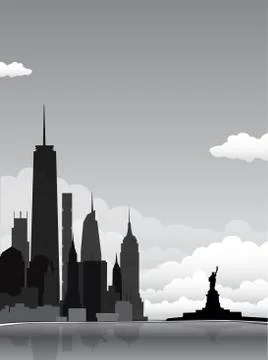 New york background Stock Illustration