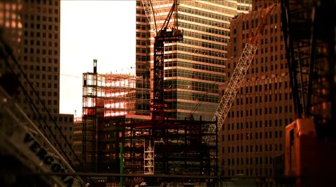 New York-Building Frameworks B Stock Footage 1047201