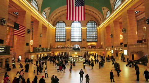 New York Central Station Stock Footage 640683