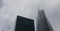 New York City Airplane Passing Overhead Bank of America in Midtown Manhattan NYC 4k or 4k+ Resolution