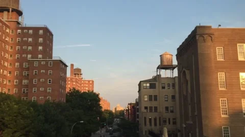 New York City Buildings Pan Stock Footage