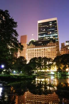 New york city central park night view Stock Photos