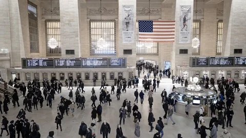 New York City Central station in Manhattan timelapse Stock Footage