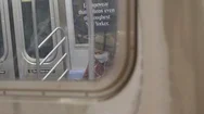 New York City Coronavirus - A Person Wearing Mask In Subway After Travel Ban Stock Footage